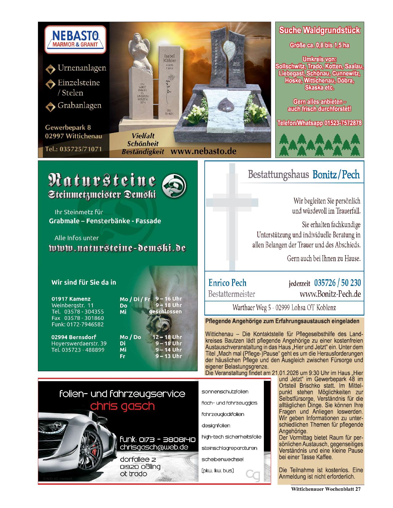 Wochenblatt Nr. 1 - 2026