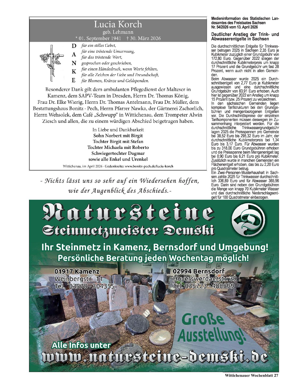 Wochenblatt Nr. 8 - 2026