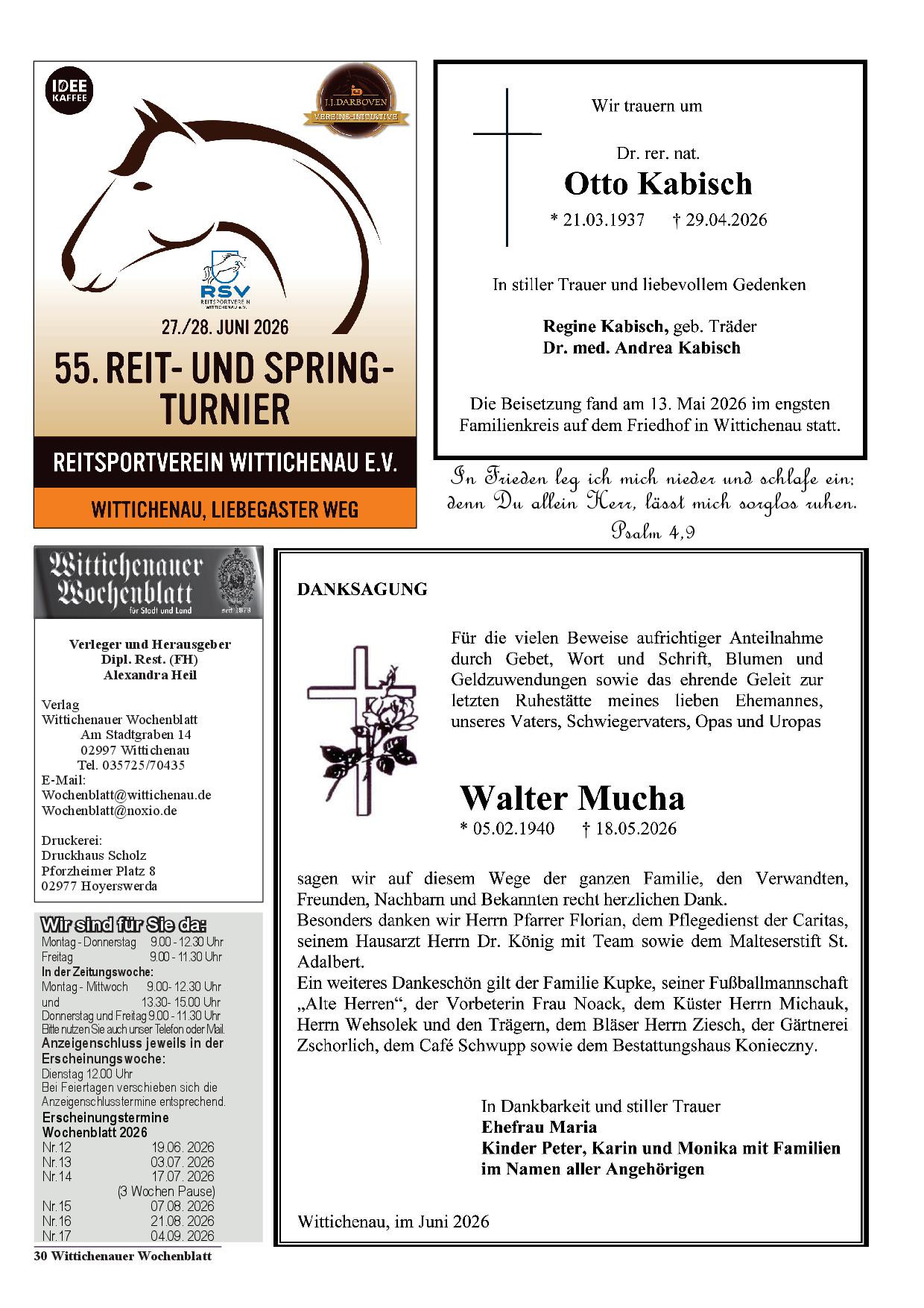 Wochenblatt Nr. 11 - 2026