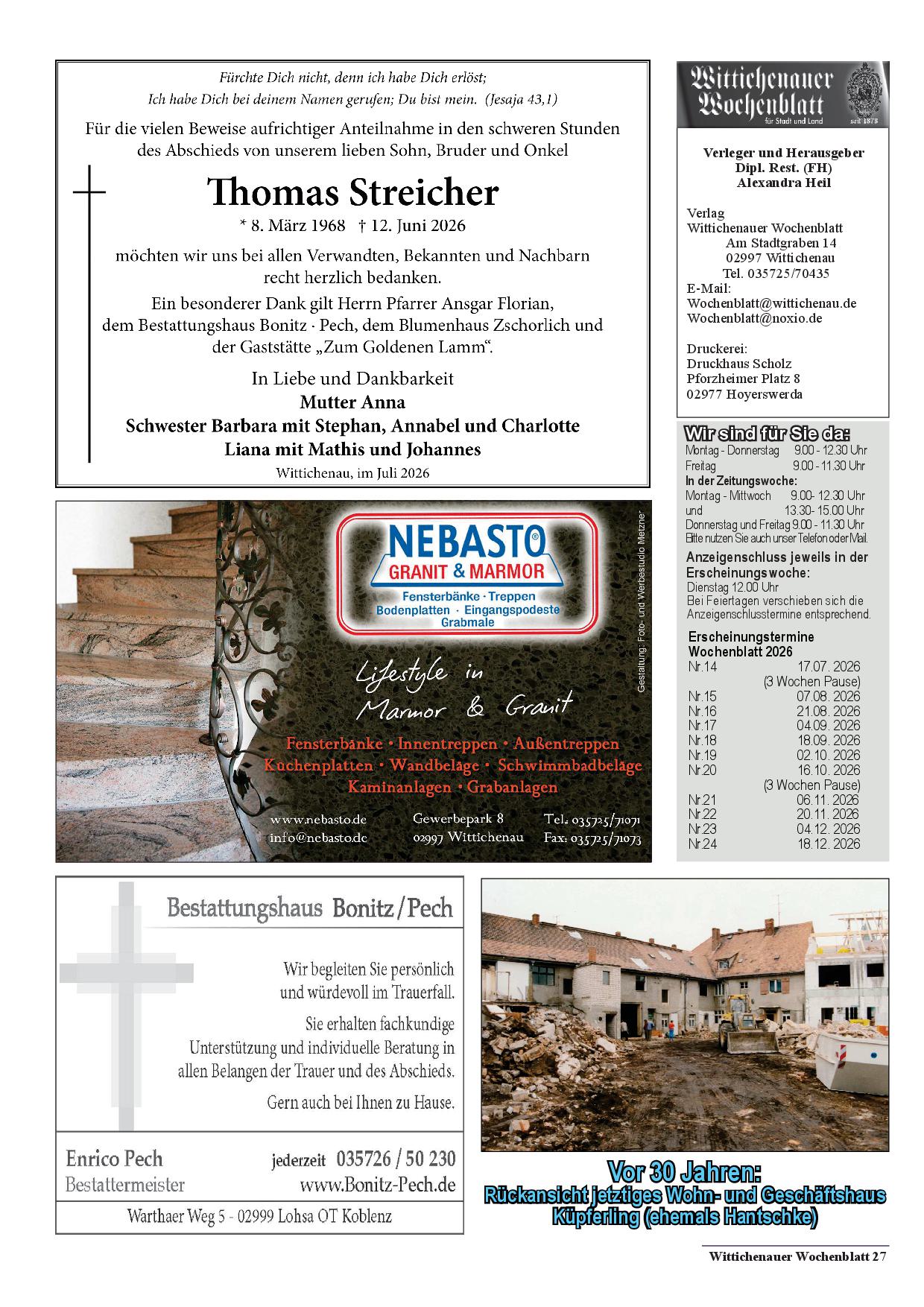 Wochenblatt Nr. 13 - 2026