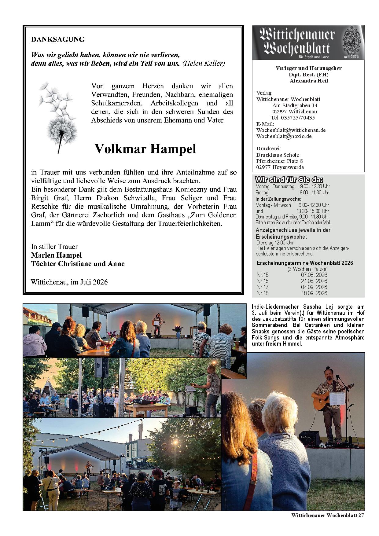 Wochenblatt Nr. 14 - 2026