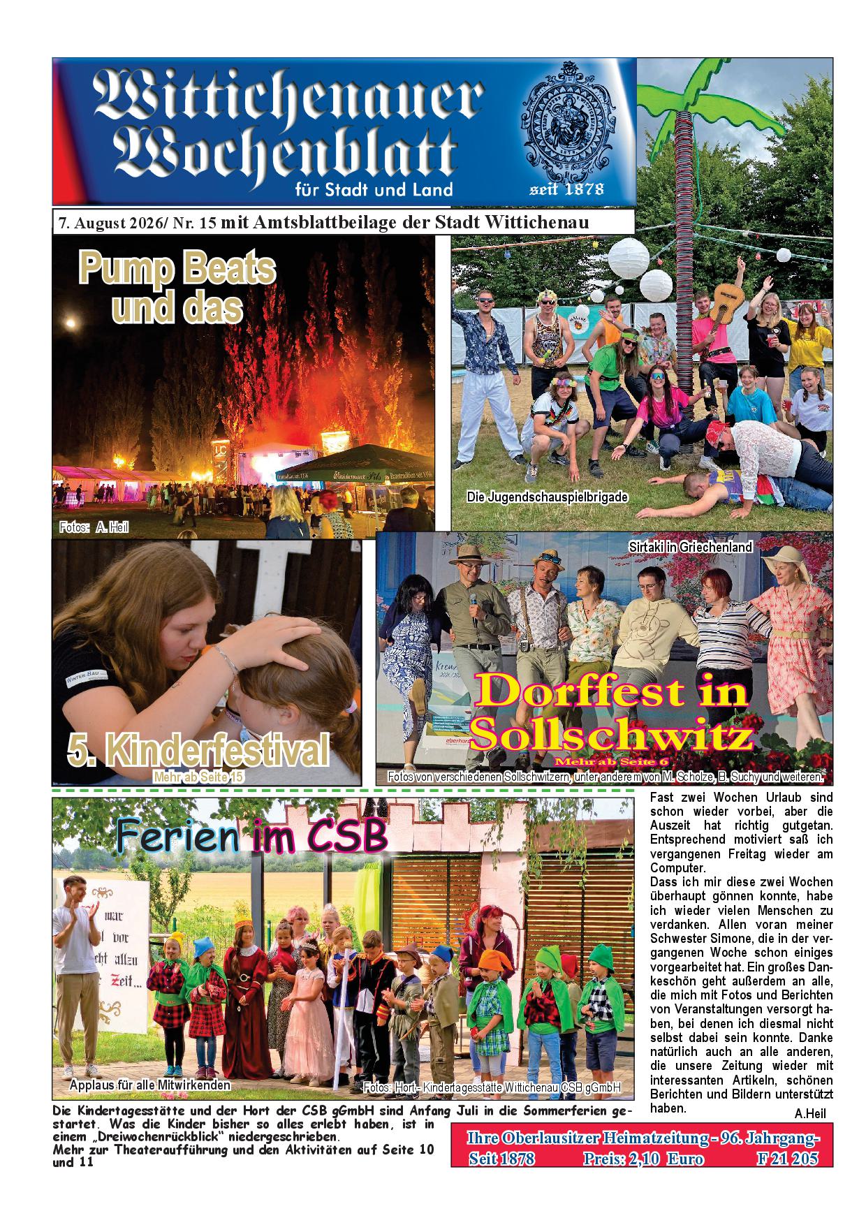 Wochenblatt Nr. 15 - 2026
