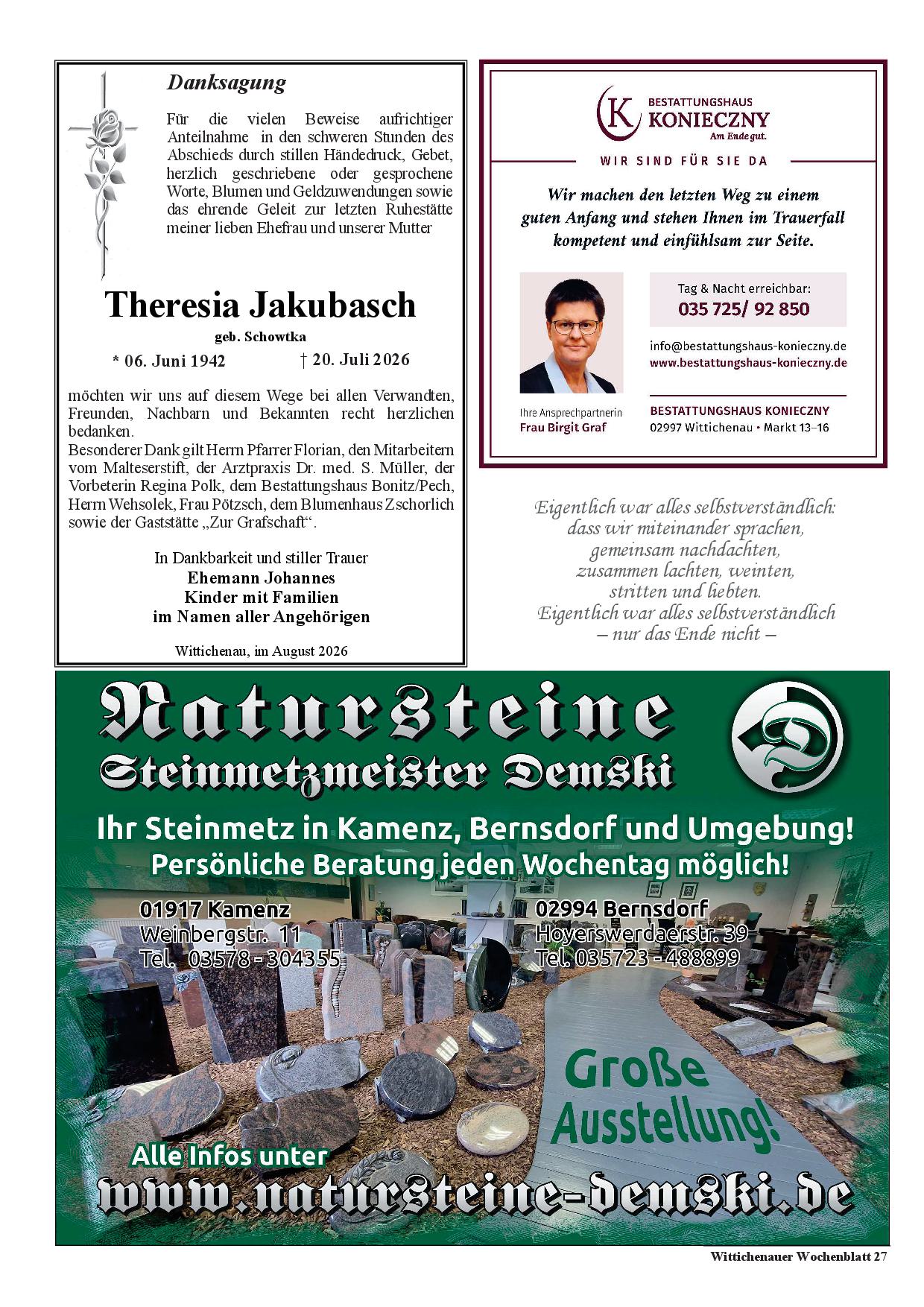 Wochenblatt Nr. 16 - 2026