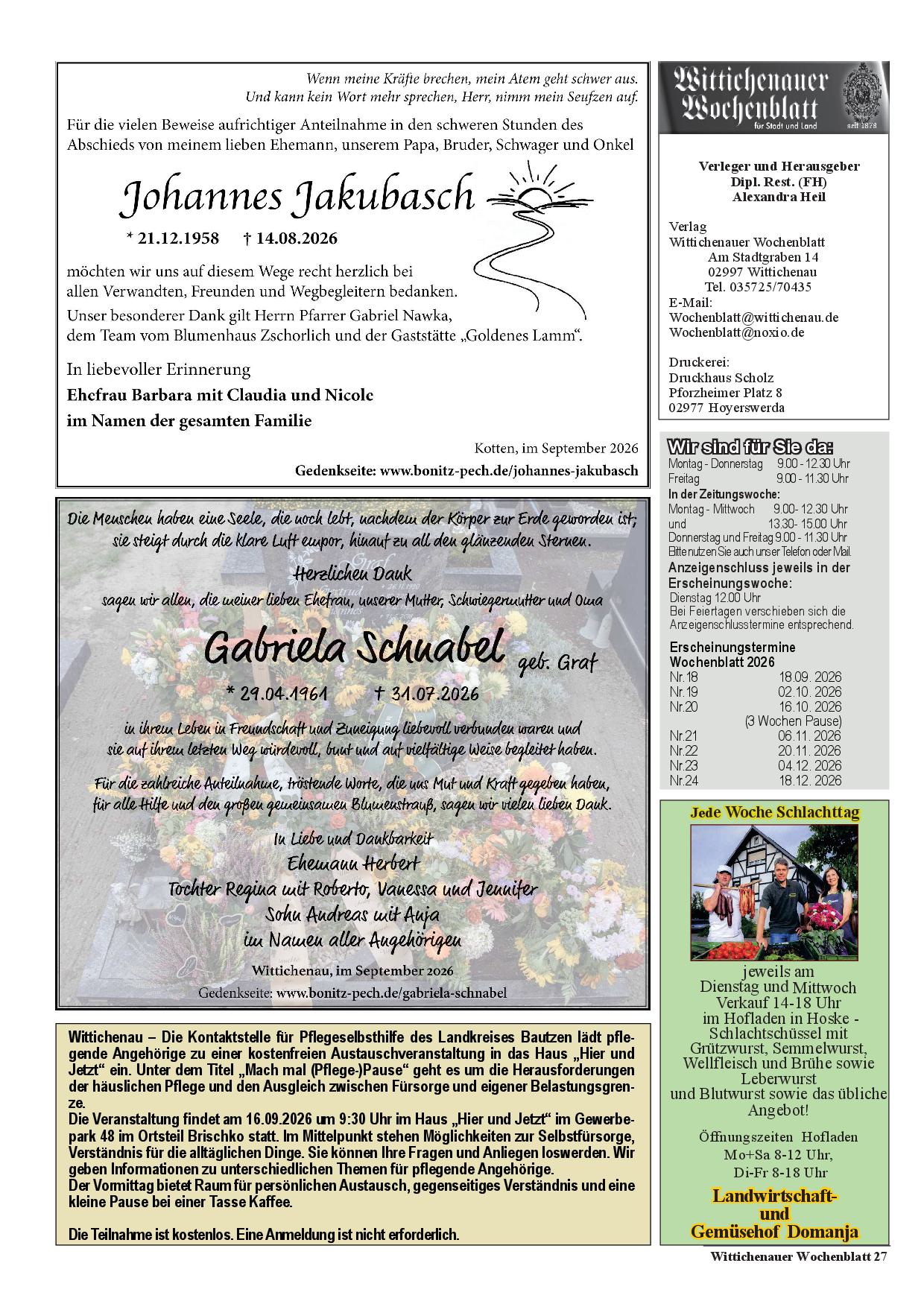 Wochenblatt Nr. 17 - 2026