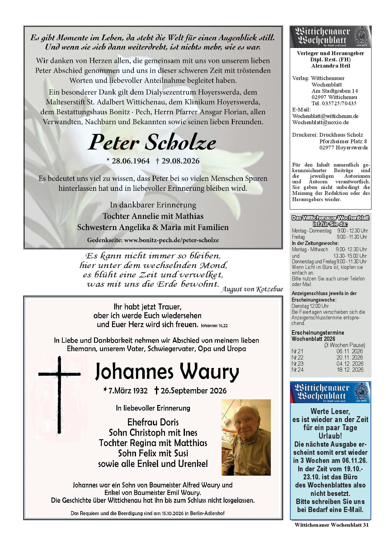 Wochenblatt Nr. 20 - 2026